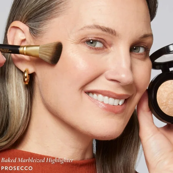 Laura Geller Baked Marbleized Highlighter: Prosecco, Full Size, NIB - Picture 5 of 5